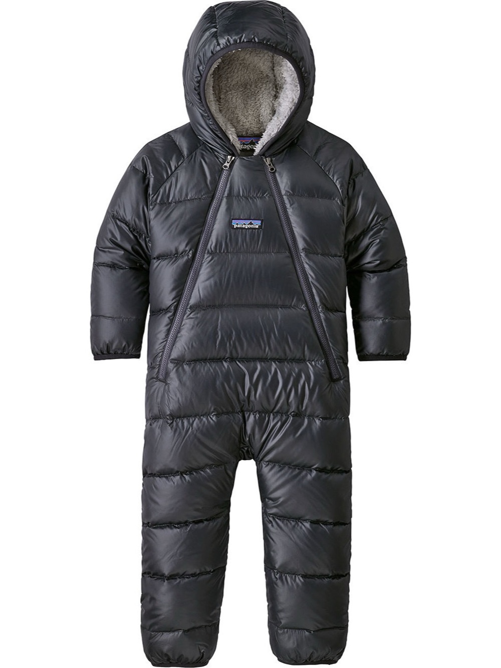 Patagonia Infant Hi-Loft Down Sweater Bunting, Gray, 3-6M